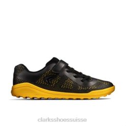 prix swift jnr f fit clarks noir/jaune bas unisexe N6R8B4941 Clarks noir jaune
