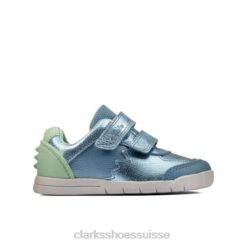 rex quest fst g fit clarks cuir bleu moyen unisexe N6R8B4703 Clarks cuir bleu moyen