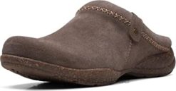 sabots clarks roseville echo en daim taupe foncé pour femmes femmes N6R8B243 Clarks daim taupe foncé