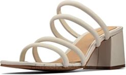 sandales à talons femme clarks sheer 65 mule blanches femmes N6R8B91 Clarks blanc