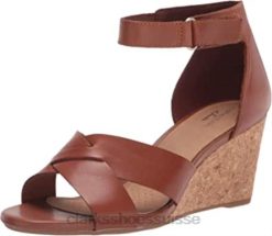 sandales compensées margee gracie pour femmes clarks cuir beige femmes N6R8B2007 Clarks cuir beige