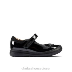 scooter jump inf f fit noir brevet clarks enfants N6R8B4638 Clarks vernis noir