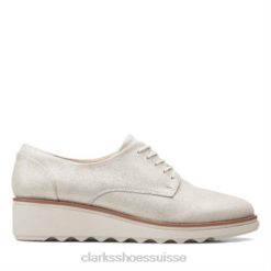 Sharon Noel argent métallique Clarks femmes N6R8B3910 Clarks argent métallisé