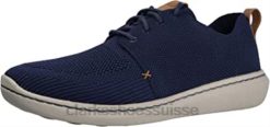 sneaker clarks step urban mix bleu marine pour hommes Hommes N6R8B2435 Clarks bleu marine
