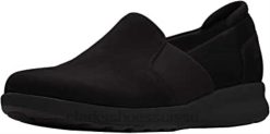 sneaker clarks un ornament step en cuir noir pour femmes femmes N6R8B224 Clarks Cuir noir