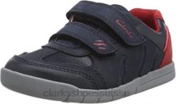 sneaker rex play t pour garçon clarks marine rouge enfants N6R8B975 Clarks rouge marine