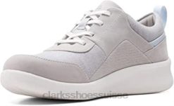 sneaker sillian 20 kae femme textile gris clair clarks femmes N6R8B788 Clarks textile gris clair