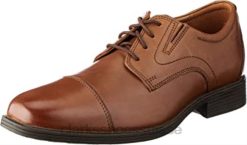 sneaker whiddon cap pour hommes en cuir marron foncé clarks Hommes N6R8B2974 Clarks