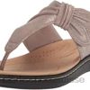taupe métallisé synthétique femme laurieann rae sandale plate clarks femmes N6R8B428 Clarks