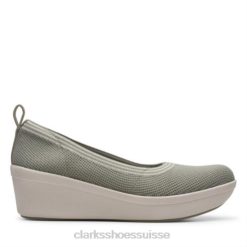 textile olive poussiéreux clarks step rose fougère femmes N6R8B4035 Clarks textile olive poussiéreux