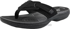 tongs femme Brinkley Jazz noir/noir Clarks femmes N6R8B2006 Clarks
