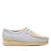 wallabee clarks blanc/bleu femmes N6R8B3317 Clarks blanc bleu
