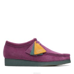 wallabee clarks violet/vert Hommes N6R8B3599 Clarks Violet vert